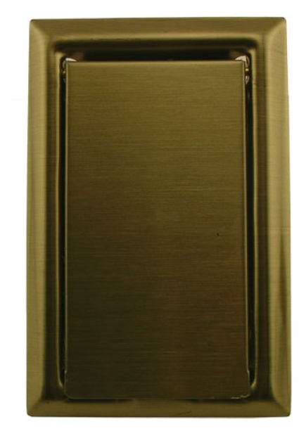 VACUMAID BRUSHED BRASS METAL STD VALVE w/LV PIN JACKS